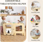 Toddler Kitchen Tower Foldable Montessori Learning Standing