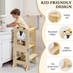 Toddler Kitchen Tower Foldable Montessori Learning Standing