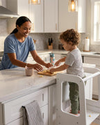 Toddler Step Stool Adjustable Height Wooden for Counter