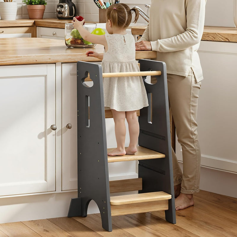 Toddler Step Stool Height Adjustable Kitchen Standing Tower