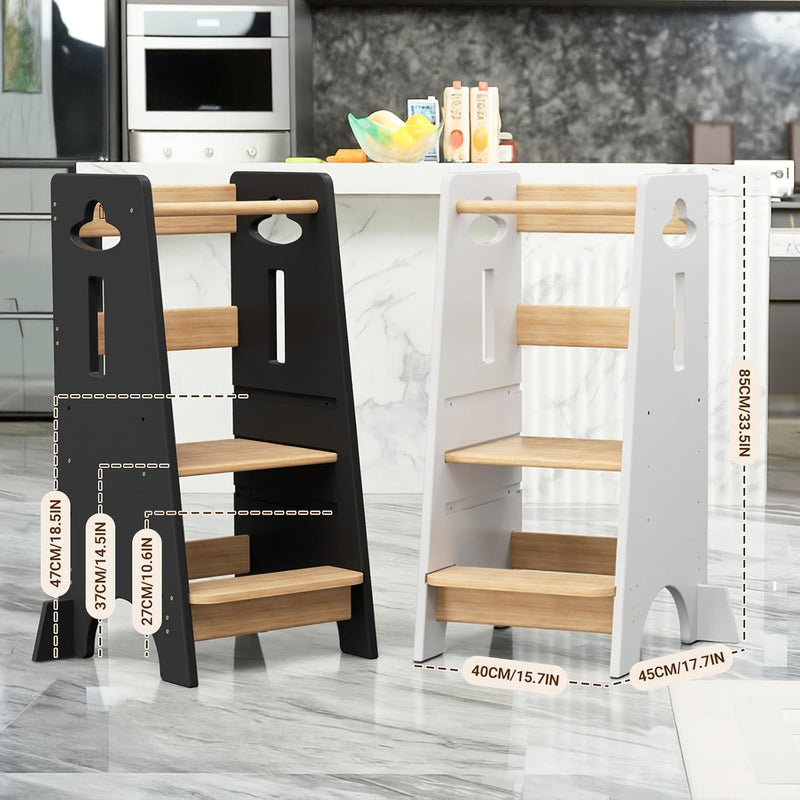 Toddler Step Stool Height Adjustable Kitchen Standing Tower