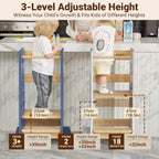 Toddler Step Stool Height Adjustable Kitchen Standing Tower