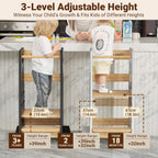 Toddler Step Stool Height Adjustable Kitchen Standing Tower
