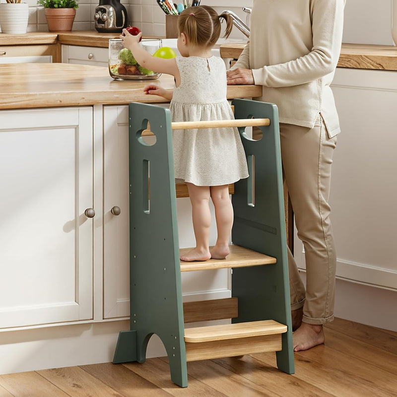 Toddler Step Stool Height Adjustable Kitchen Standing Tower