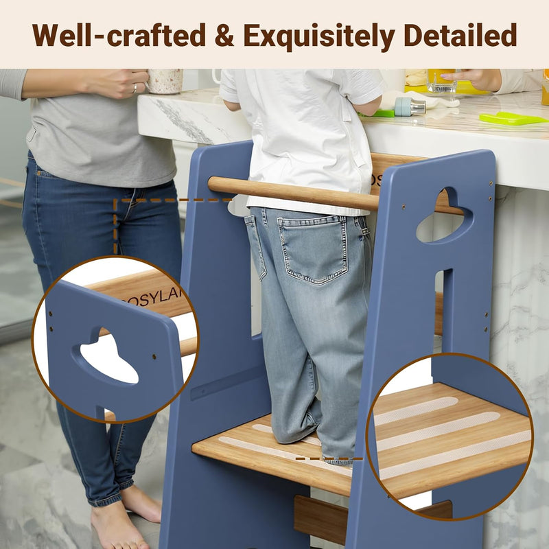 Toddler Step Stool Height Adjustable Kitchen Standing Tower