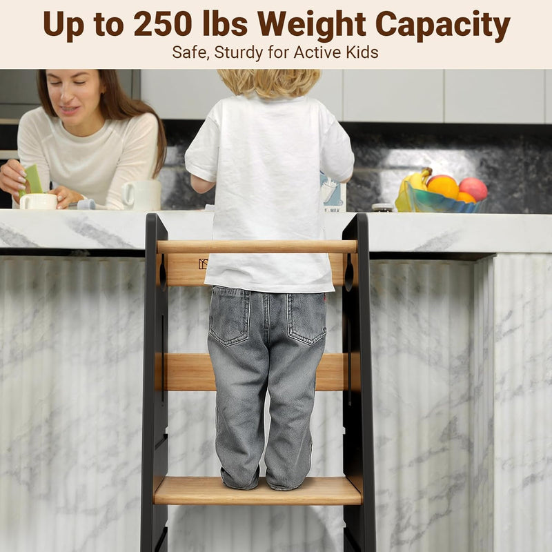 Toddler Step Stool Height Adjustable Kitchen Standing Tower