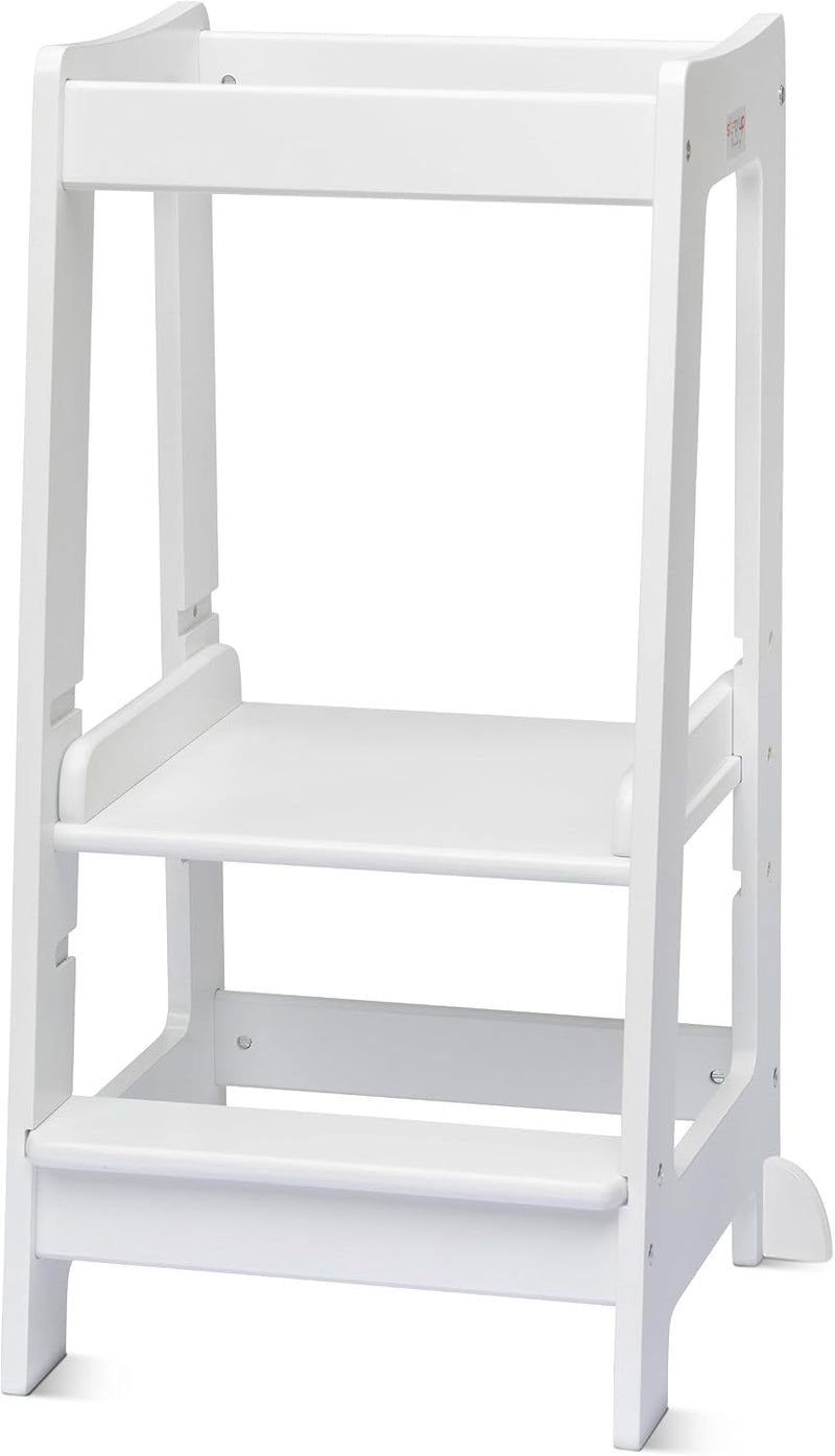 Toddler Tower 3-Level Adjustable Wooden Step Stool