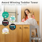 Toddler Tower 3-Level Adjustable Wooden Step Stool