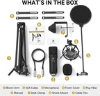 Tonor Condenser Microphone Professional Xlr Cardioid with T20