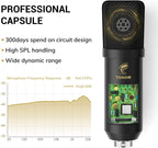 Tonor Condenser Microphone Professional Xlr Cardioid with T20