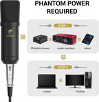 Tonor Condenser Microphone Professional Xlr Cardioid with T20