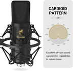 Tonor Condenser Microphone Professional Xlr Cardioid with T20