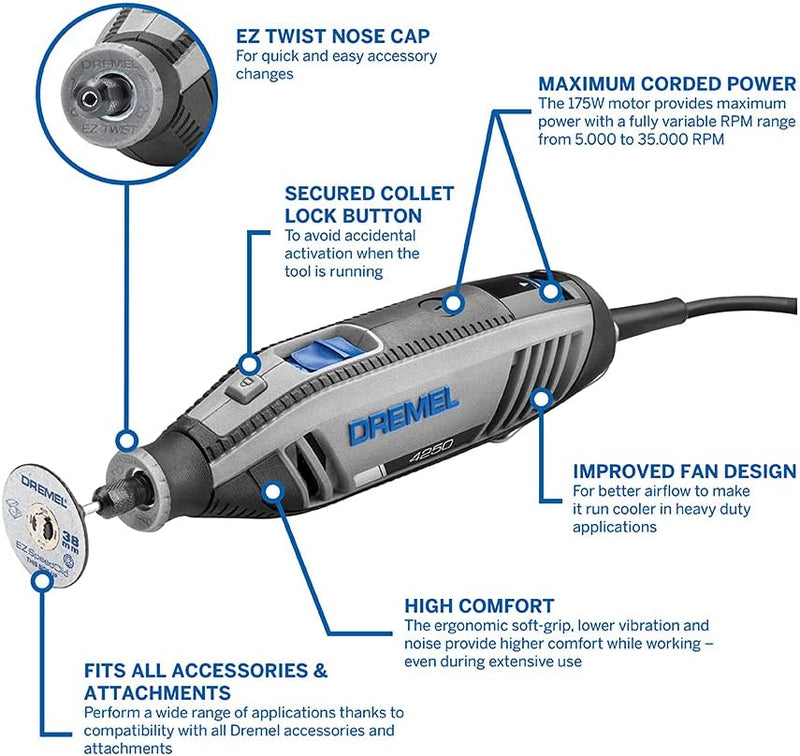 Tool 175W Multitool Kit with 3 Attachments