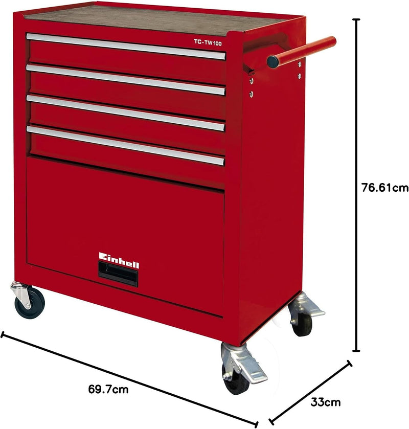 Tool Chest on Wheel Interlock System