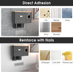 Toothbrush Holder for Bathroom 4 Cups Wall Mounted