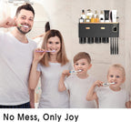 Toothbrush Holder for Bathroom 4 Cups Wall Mounted