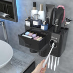 Toothbrush Holder for Bathroom 4 Cups Wall Mounted