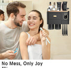 Toothbrush Holder for Bathroom 4 Cups Wall Mounted