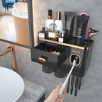 Toothbrush Holder for Bathroom 4 Cups Wall Mounted