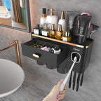 Toothbrush Holder for Bathroom 4 Cups Wall Mounted