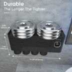 Toothbrush Holder for Bathroom 4 Cups Wall Mounted