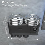 Toothbrush Holder for Bathroom 4 Cups Wall Mounted