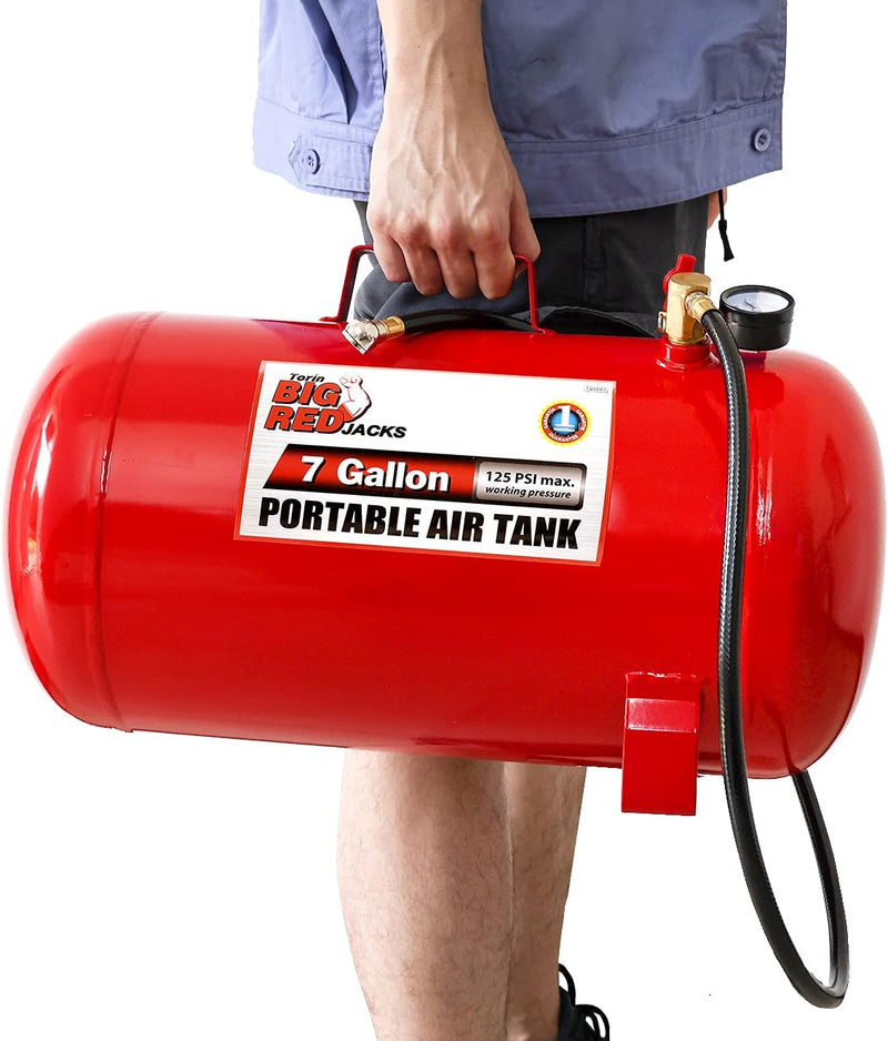 Torin Portable Horizontal Air Tank with 36" Hose