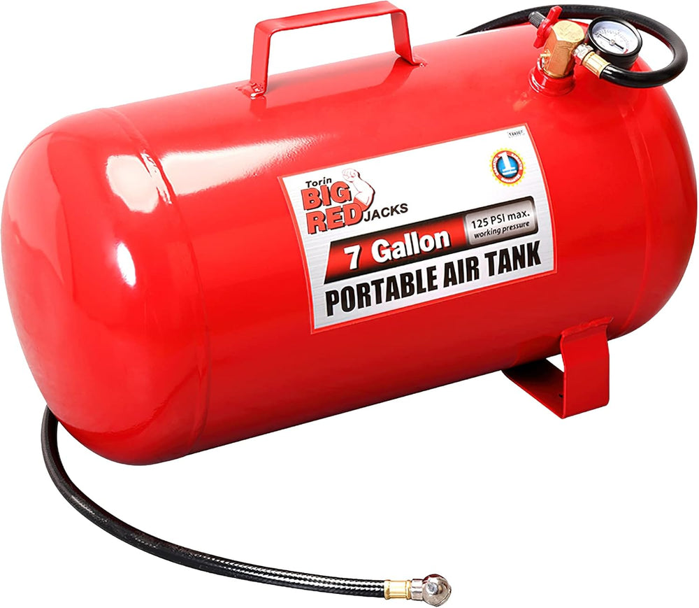 Torin Portable Horizontal Air Tank with 36" Hose