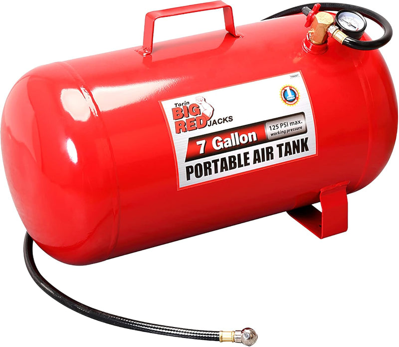 Torin Portable Horizontal Air Tank with 36" Hose