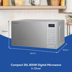 Touch Control Digital Solo Microwave 20L 800W