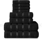 Towel Bale Set Water Absorbent Bathroom Towels Accessories (8 Piece)