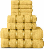 Towel Bale Set Water Absorbent Bathroom Towels Accessories (8 Piece)