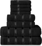 Towel Bale Set Water Absorbent Bathroom Towels Accessories (8 Piece)