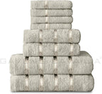 Towel Bale Set Water Absorbent Bathroom Towels Accessories (8 Piece)
