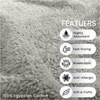 Towel Bale Set Water Absorbent Bathroom Towels Accessories (8 Piece)