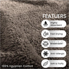 Towel Bale Set Water Absorbent Bathroom Towels Accessories (8 Piece)