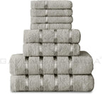 Towel Bale Set Water Absorbent Bathroom Towels Accessories (8 Piece)