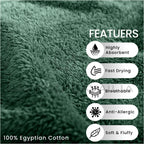 Towel Bale Set Water Absorbent Bathroom Towels Accessories (8 Piece)