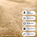 Towel Bale Set Water Absorbent Bathroom Towels Accessories (8 Piece)
