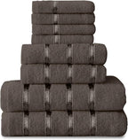 Towel Bale Set Water Absorbent Bathroom Towels Accessories (8 Piece)