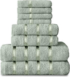 Towel Bale Set Water Absorbent Bathroom Towels Accessories (8 Piece)