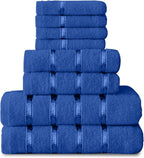 Towel Bale Set Water Absorbent Bathroom Towels Accessories (8 Piece)