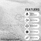 Towel Bale Set Water Absorbent Bathroom Towels Accessories (8 Piece)
