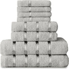 Towel Bale Set Water Absorbent Bathroom Towels Accessories (8 Piece)