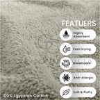 Towel Bale Set Water Absorbent Bathroom Towels Accessories (8 Piece)