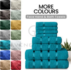 Towel Bale Set Water Absorbent Bathroom Towels Accessories (8 Piece)