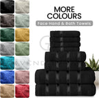 Towel Bale Set Water Absorbent Bathroom Towels Accessories (8 Piece)