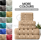 Towel Bale Set Water Absorbent Bathroom Towels Accessories (8 Piece)