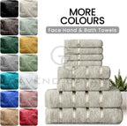 Towel Bale Set Water Absorbent Bathroom Towels Accessories (8 Piece)