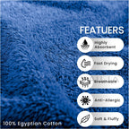 Towel Bale Set Water Absorbent Bathroom Towels Accessories (8 Piece)
